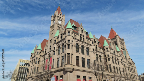 Landmark center in Rice park
