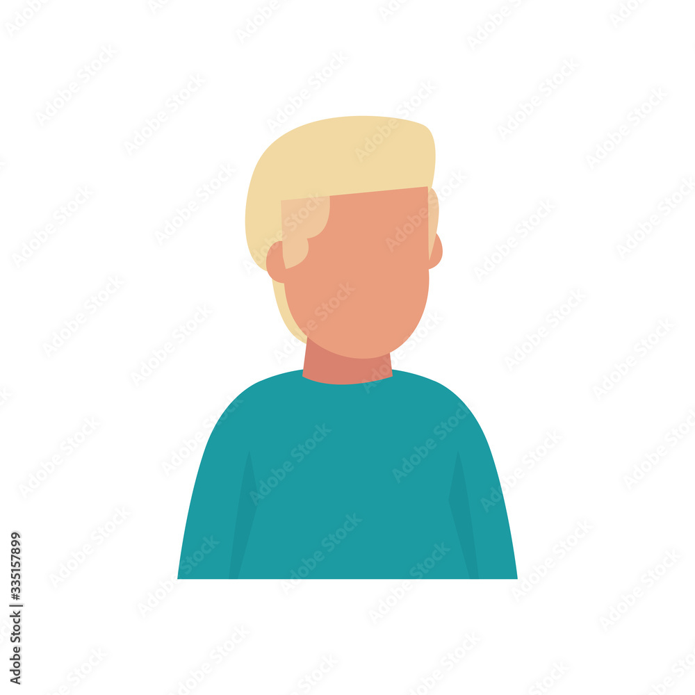 Isolated avatar man flat style icon vector design Isolated avatar man flat style icon vector design