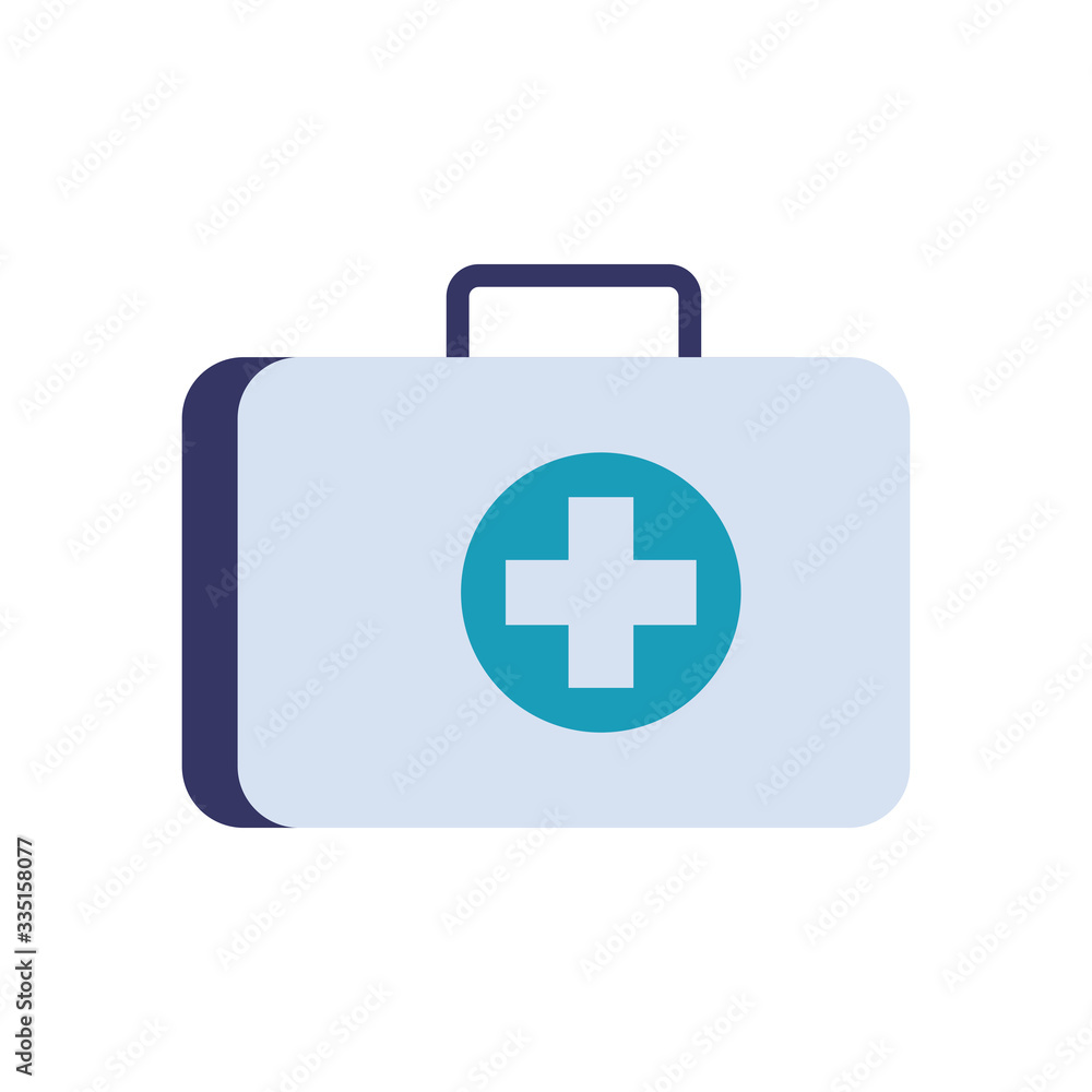 Cross inside kit flat style icon vector design Cross inside kit flat style icon vector design