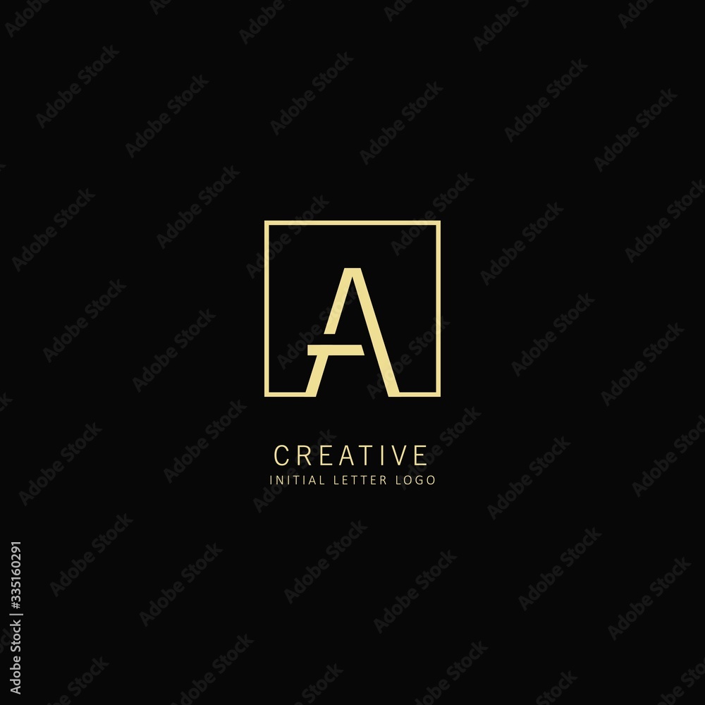 Creative Initial letter A Logo with Square Element, Design Vector Illustration for Company Identity Creative Initial letter A Logo with Square Element, Design Vector Illustration for Company Identity