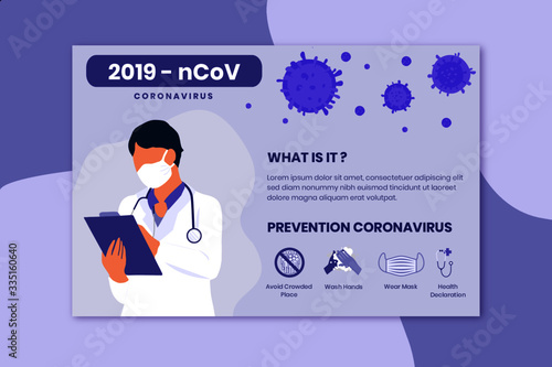 Coronavirus Infographic Concept. Vector Illustration