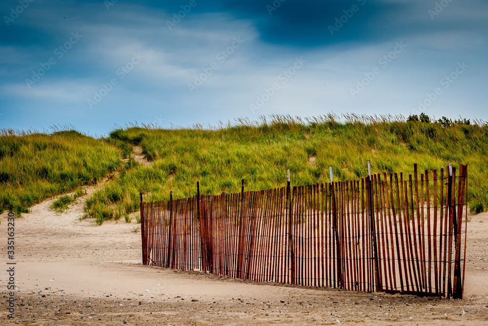 Fototapeta premium Fence on the Beach