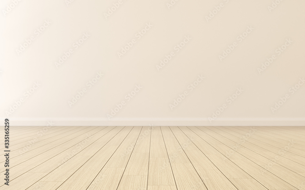 Mock-up of empty room and wood laminate floor with sun light cast the shadow on the wall,Perspective of minimal interior design. 3D rendering Mock-up of empty room and wood laminate floor with sun light cast the shadow on the wall,Perspective of minimal interior design. 3D rendering