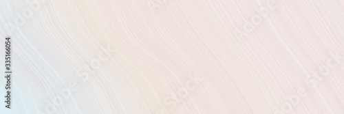 abstract surreal designed horizontal header with antique white, white smoke and linen colors. elegant curved lines with fluid flowing waves and curves