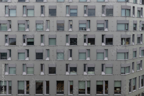 Flat texture of contemporary architectural curtain wall facade