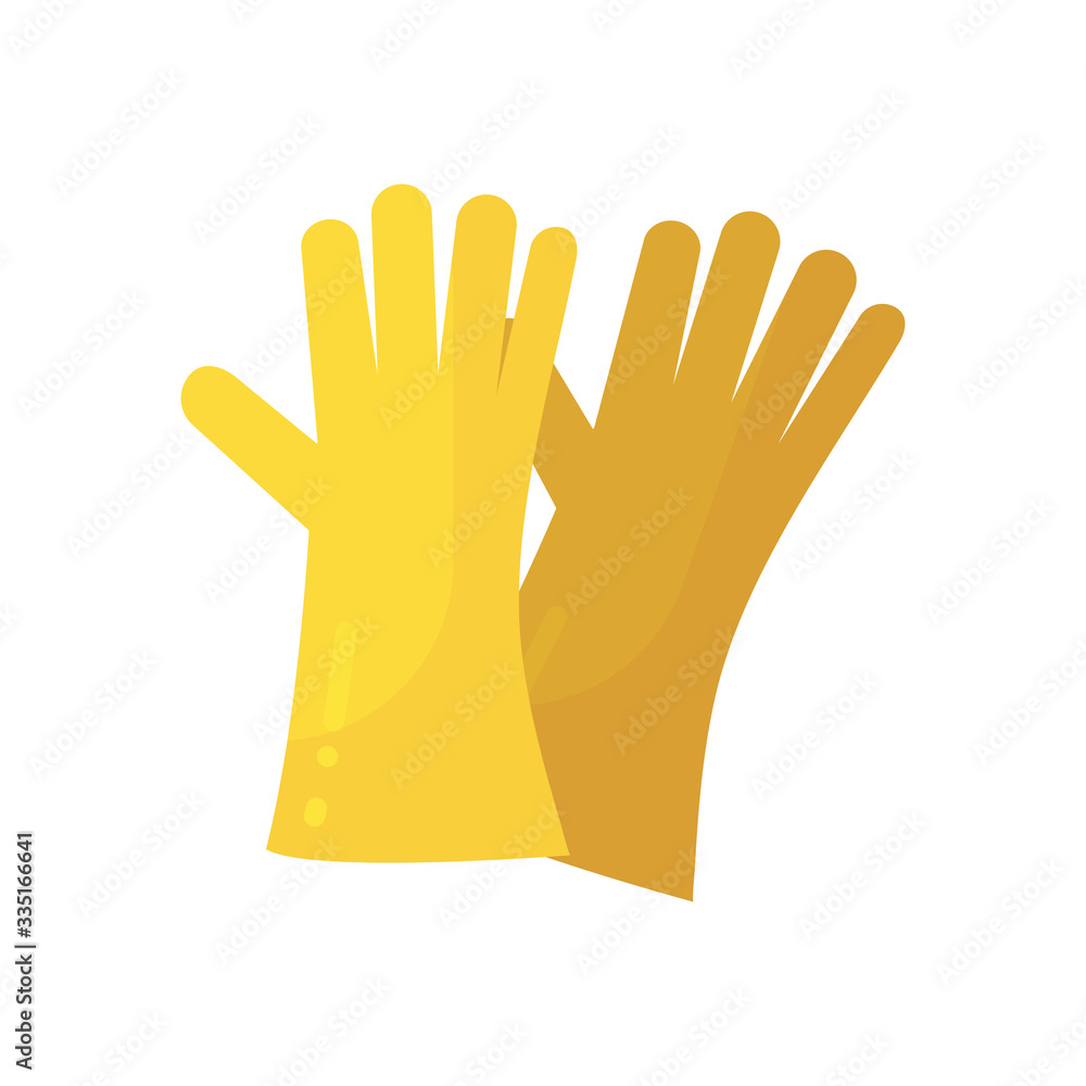 Obraz premium gloves flat style icon vector design