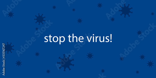 stop the virus! vector illustration.