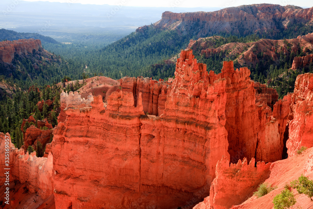 Utah / USA - August 22, 2015: View of hoodoo and rock formationat at Bryce Point in Bryce Canyon National Park, Utah, USA Utah / USA - August 22, 2015: View of hoodoo and rock formationat at Bryce Point in Bryce Canyon National Park, Utah, USA