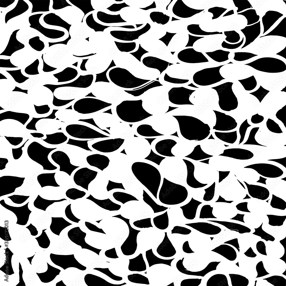 Fototapeta premium Brush abstract pattern. Grunge texture. Background. White and black vector.