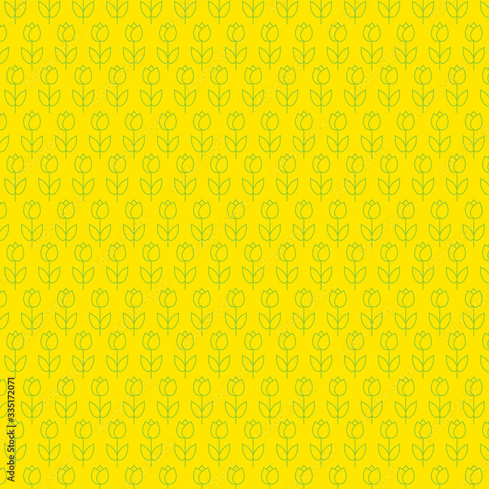 Tulip flowers in graphic pattern Tulip flowers in graphic pattern