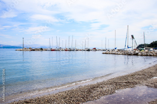 Corfu Island beautiful beaches, waterviews, harbours, havens, boats, sea, water, Greece