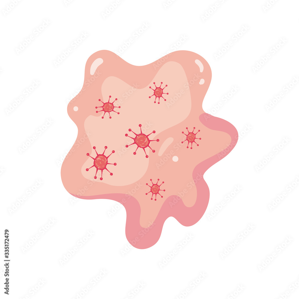 Covid 19 virus flat style icon vector design Covid 19 virus flat style icon vector design