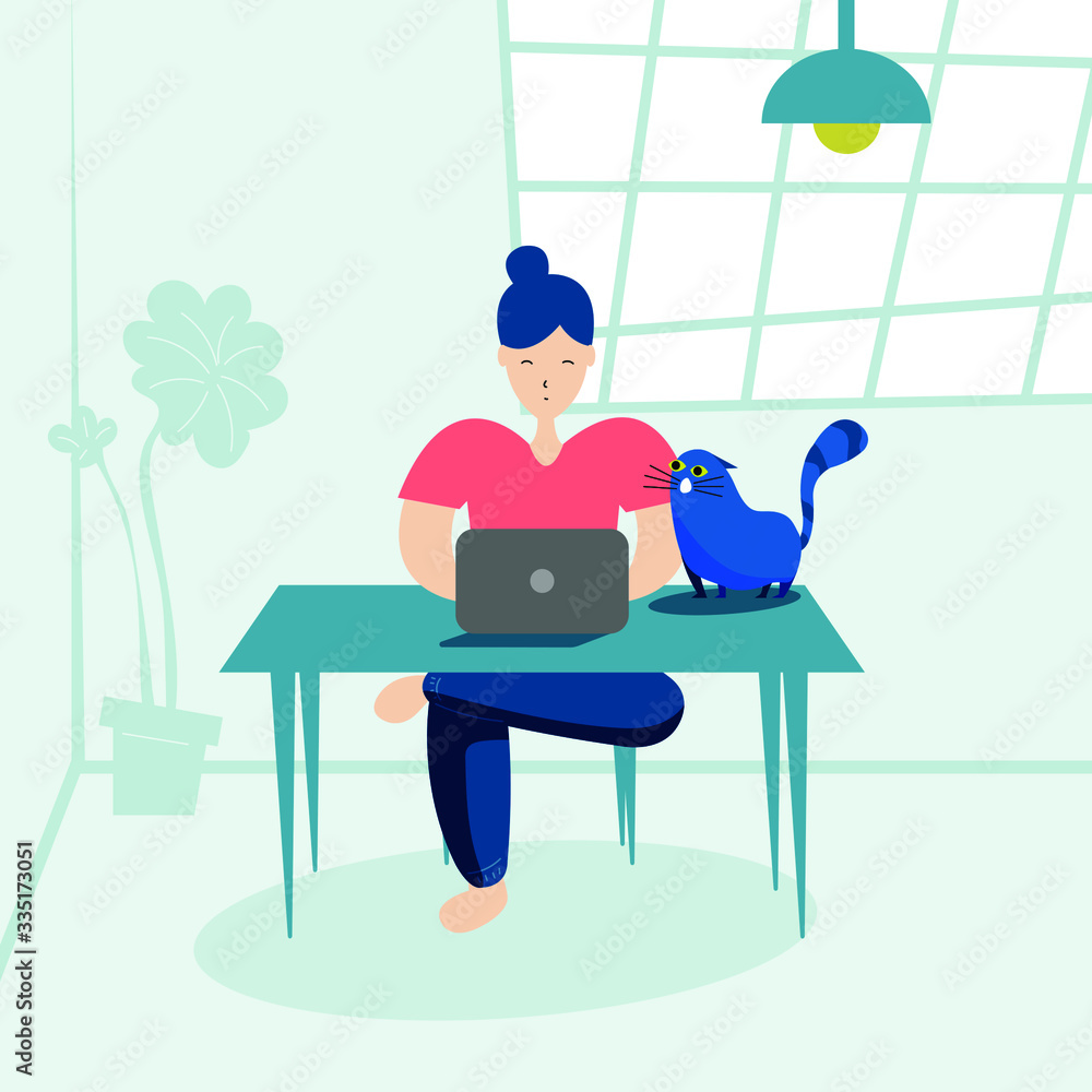 Women working at home during the outbreak of the virus
Women working at home during the outbreak of the virus