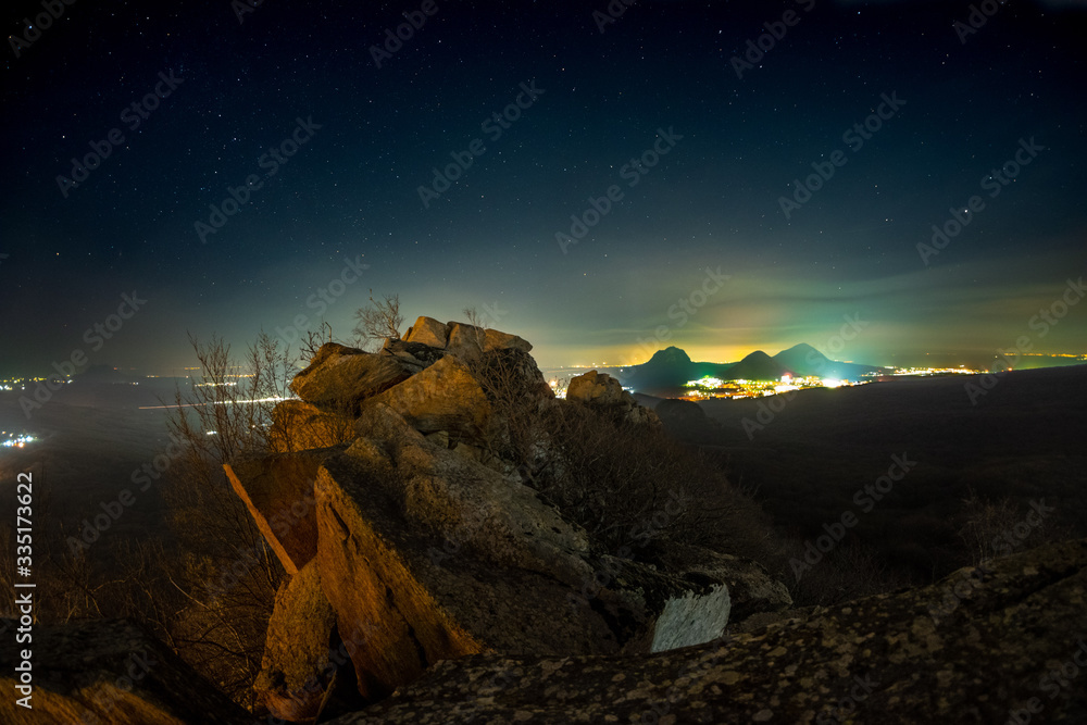 Starry night on Mount Acute