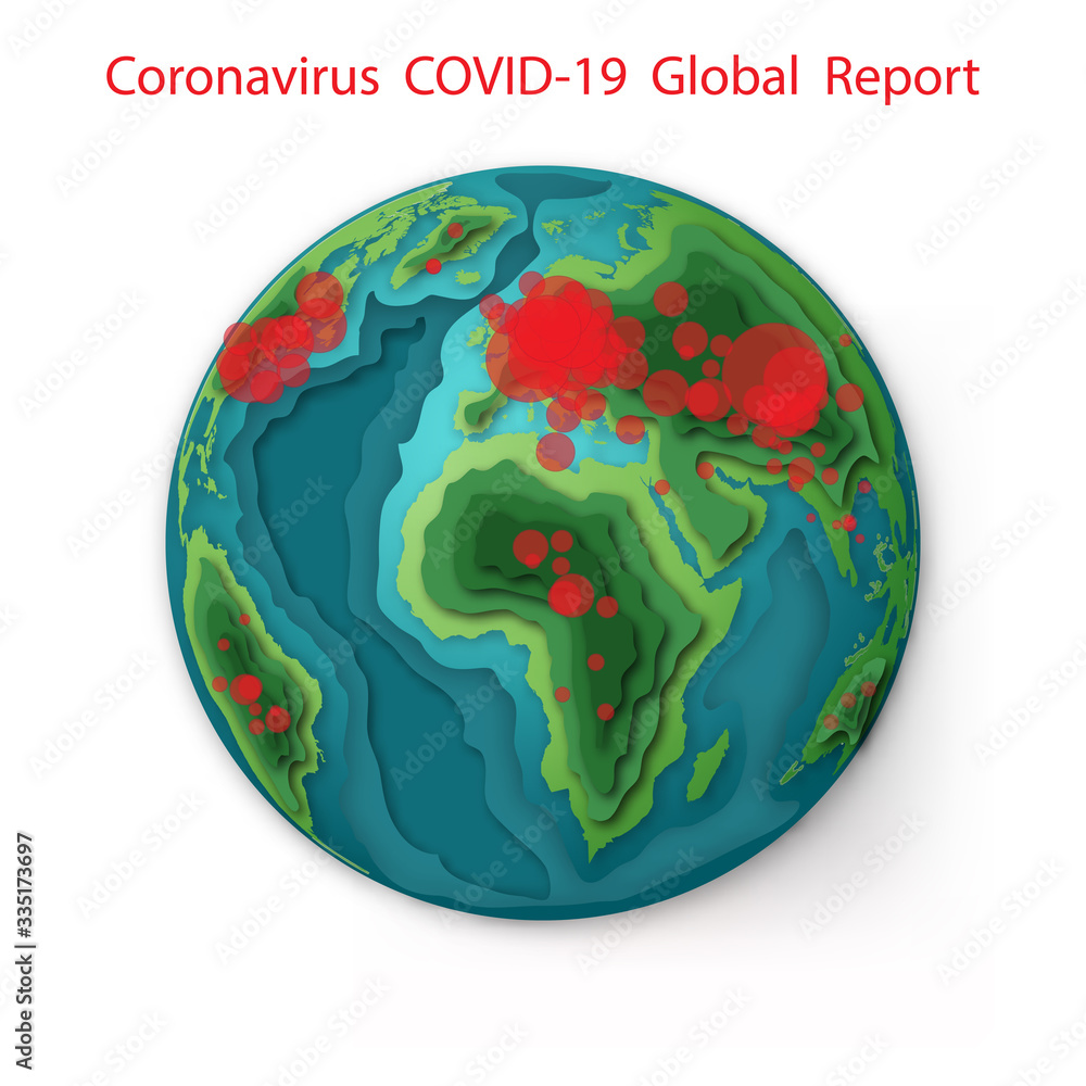 Coronavirus Covid-19 map confirmed cases report worldwide globally. Coronavirus disease 2019 situation update worldwide. Maps show where the coronavirus has spread. vector illustration. Coronavirus Covid-19 map confirmed cases report worldwide globally. Coronavirus disease 2019 situation update worldwide. Maps show where the coronavirus has spread. vector illustration.