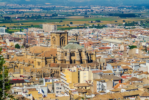 Spain - Andalucía - Granada 2006 : Aerial View of Albayzin At Afternoon