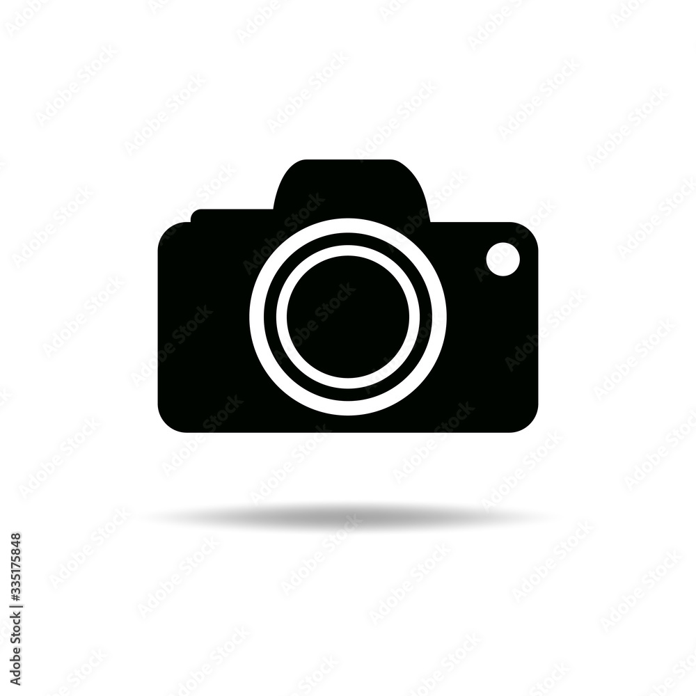 Camera Icon Isolated On Transparent Background,Vector Illustration.