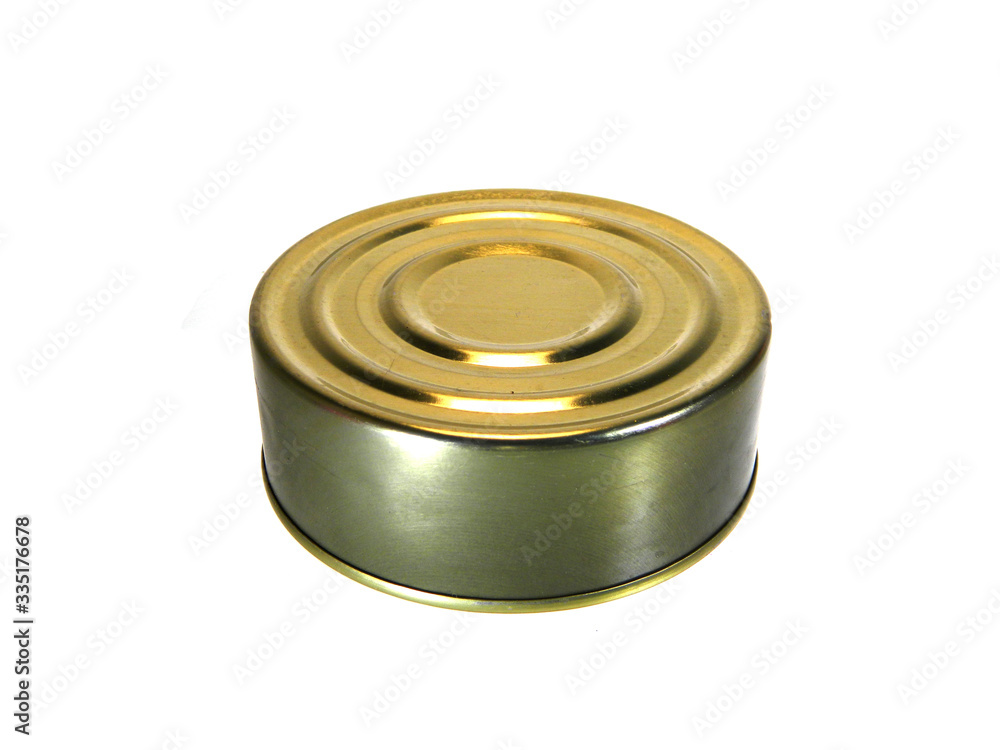 tin can isolated on white background tin can isolated on white background