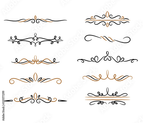 vector set of dividers