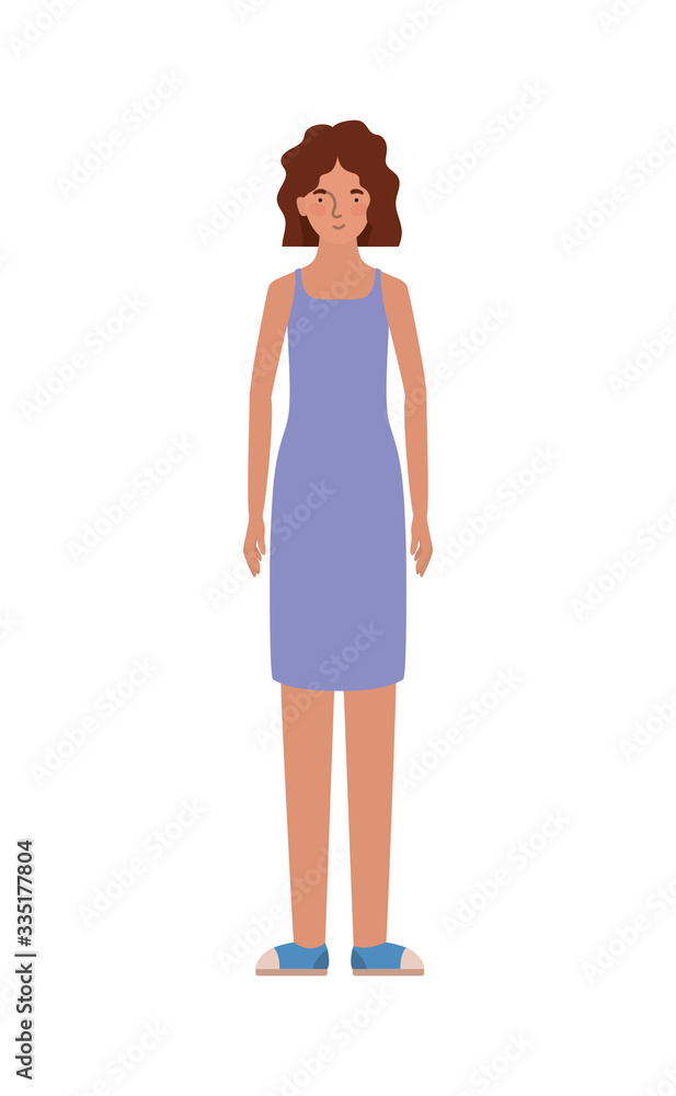 Isolated avatar woman vector design Isolated avatar woman vector design