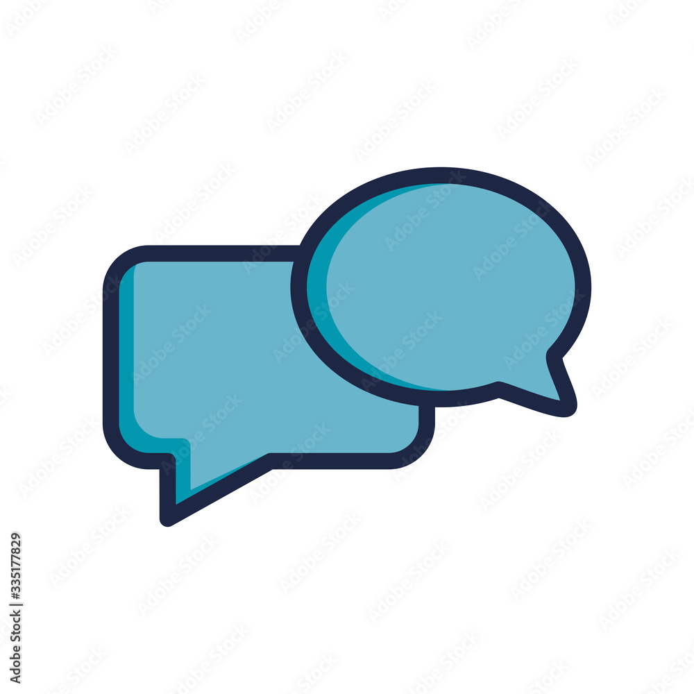 bubble speech vector icon in trendy flat design bubble speech vector icon in trendy flat design