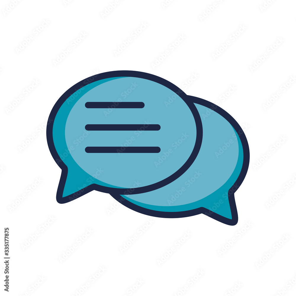 bubble speech vector icon in trendy flat design bubble speech vector icon in trendy flat design