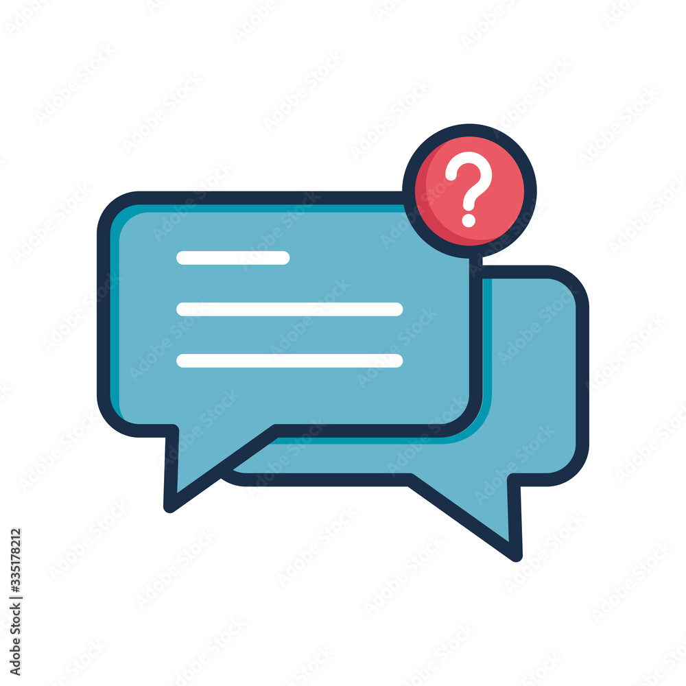 bubble speech vector icon in trendy flat design bubble speech vector icon in trendy flat design