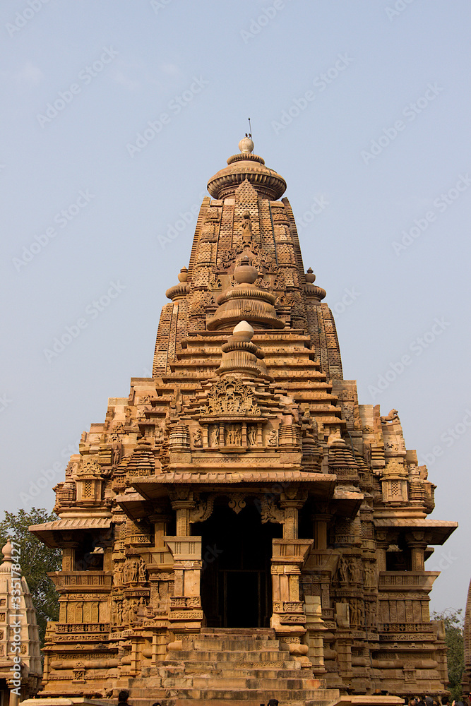 Facade of Lakshman Temple,  Khajuraho