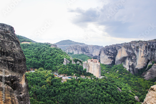 Meteora monastery, Thessaly mountains, views, landscapes and panoramas, Greece, summer