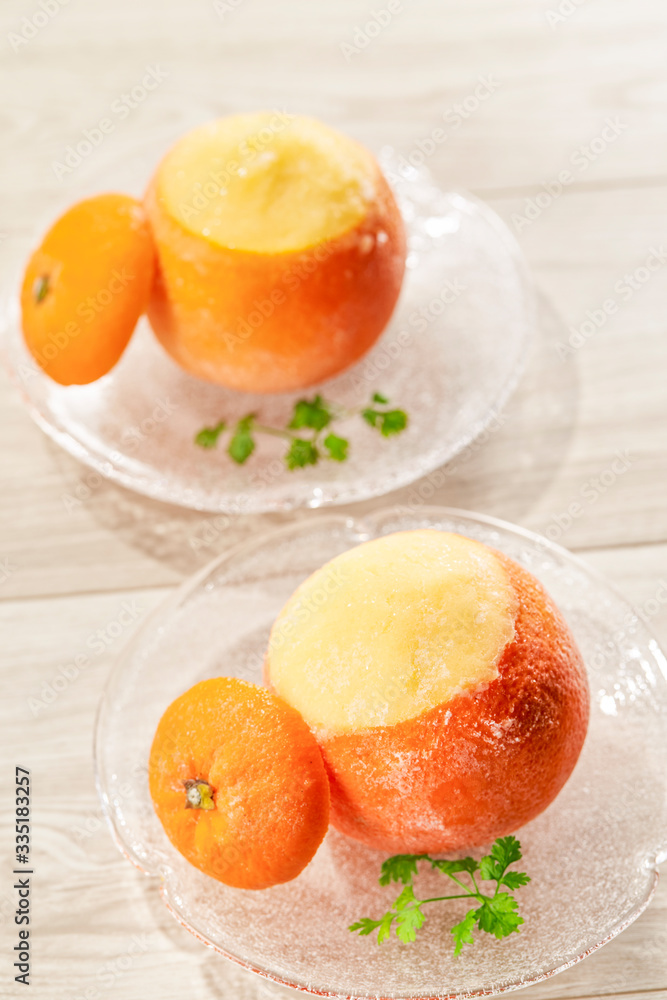 丸ごとオレンジシャーベット 丸ごとオレンジシャーベット