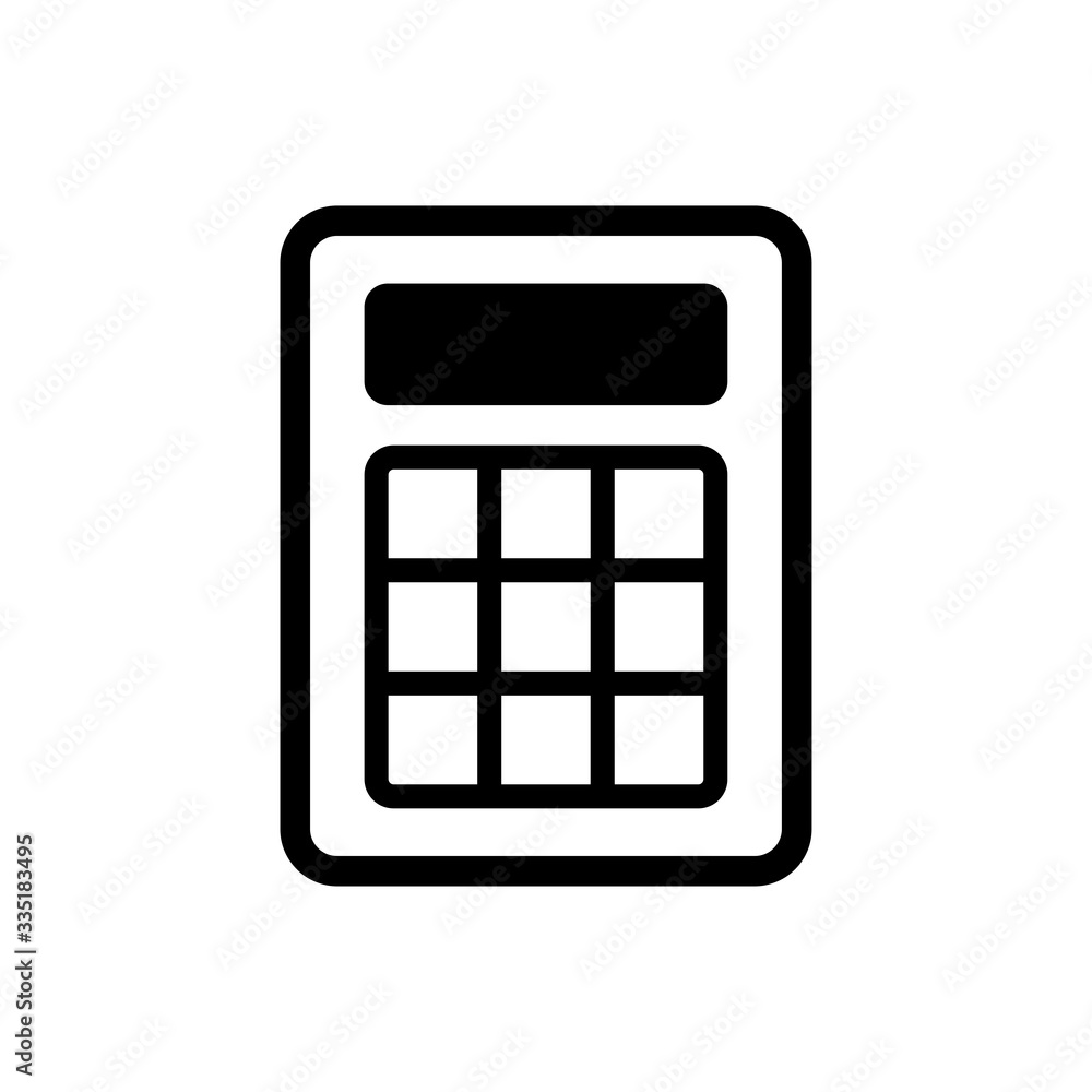 calculator icon in trendy flat style calculator icon in trendy flat style