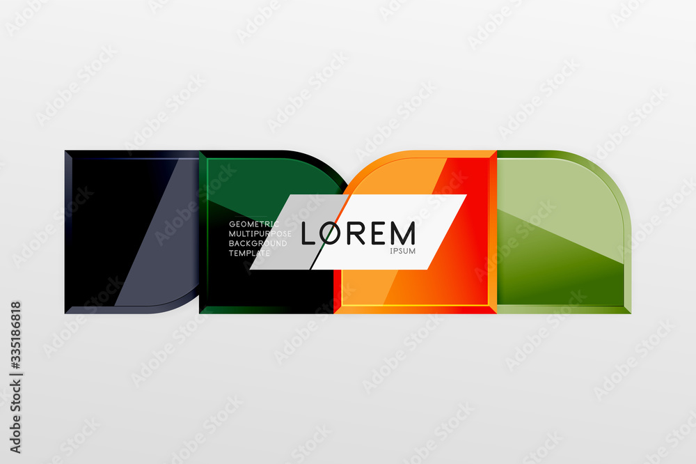 Glossy glass squares with round elements geometric composition. Abstract geometric background with 3d effect composition For Wallpaper, Banner, Background, Card, Book Illustration, landing page Glossy glass squares with round elements geometric composition. Abstract geometric background with 3d effect composition For Wallpaper, Banner, Background, Card, Book Illustration, landing page
