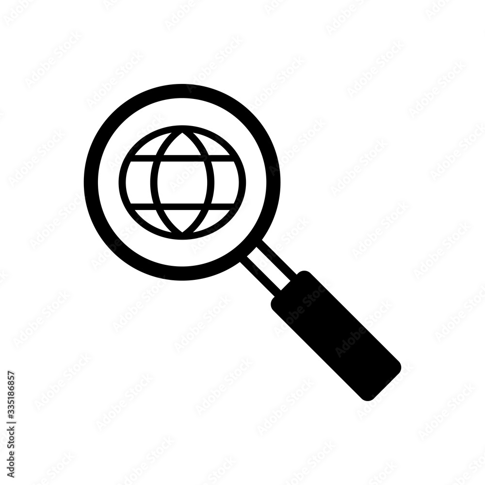 Magnifying of searching concepts icon vector Magnifying of searching concepts icon vector