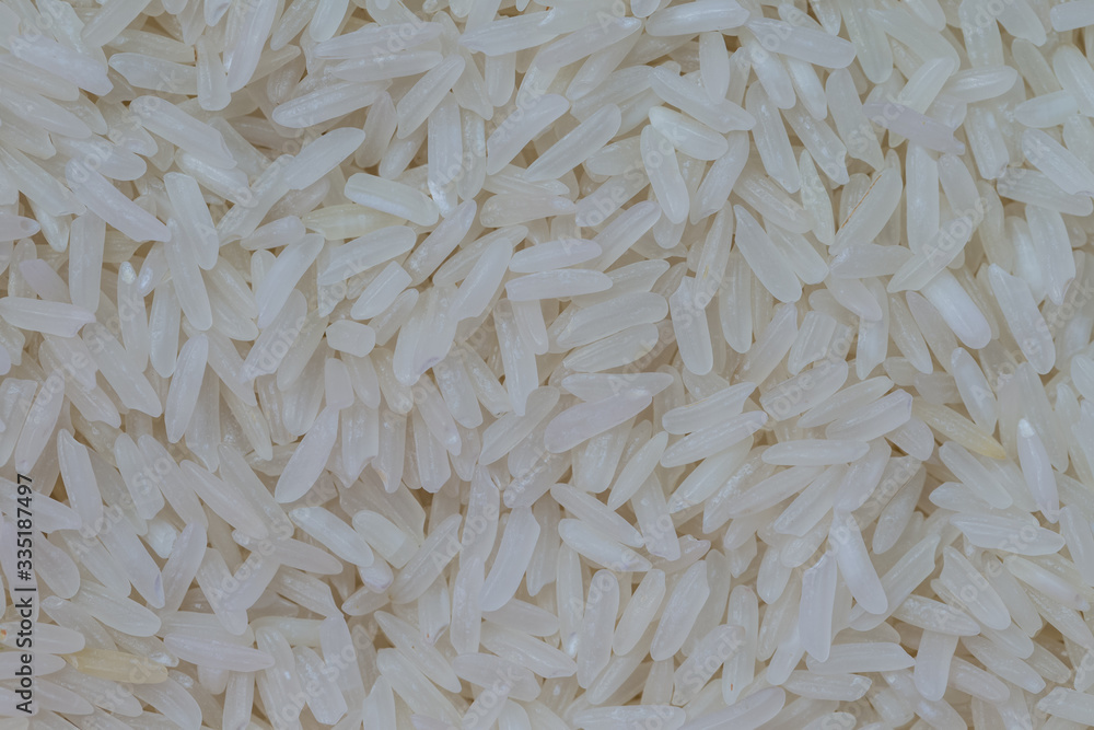 Close up of organic white nature Jasmine rice Close up of organic white nature Jasmine rice