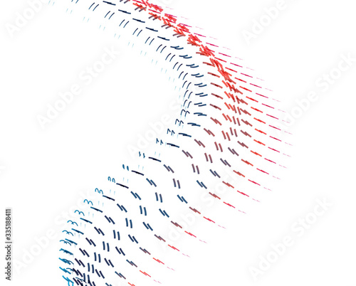 Abstract background blend wave line design for Wallpaper, Banner, Background, Card, Book Illustration, landing page