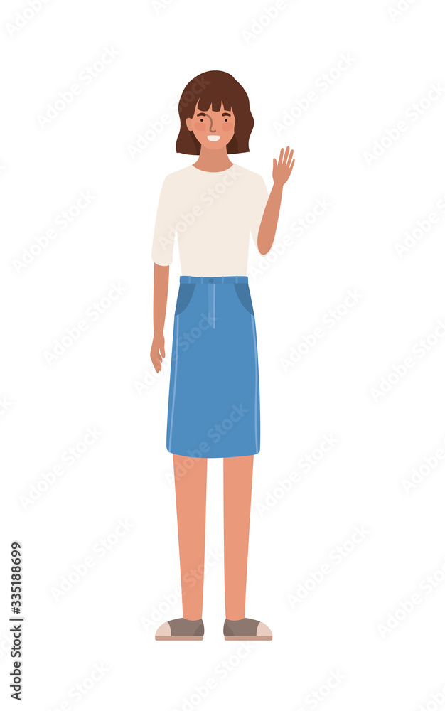 Isolated avatar woman vector design Isolated avatar woman vector design