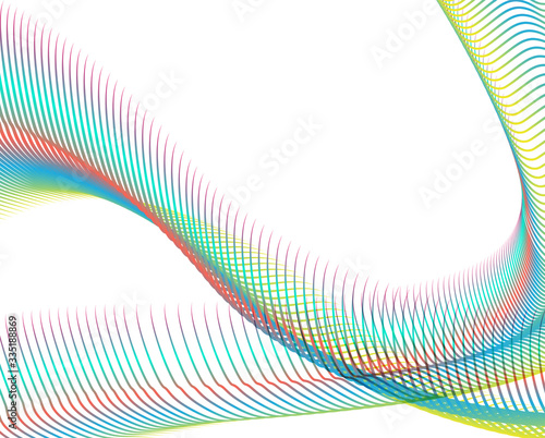 Abstract background blend wave line design for Wallpaper, Banner, Background, Card, Book Illustration, landing page