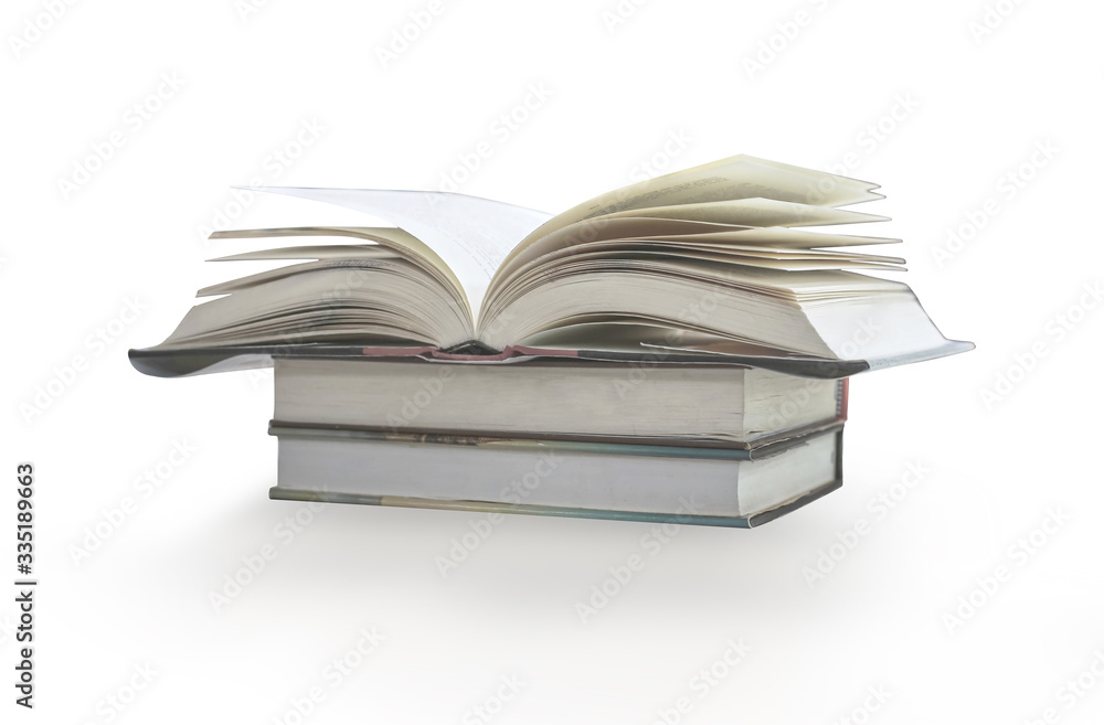 Open book isolated on white background Open book isolated on white background