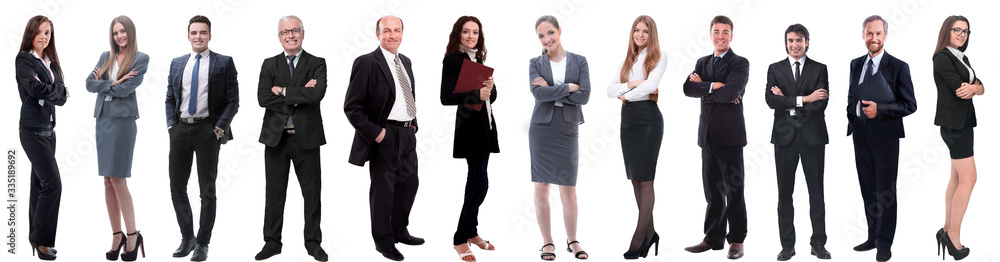 group of successful business people isolated on white group of successful business people isolated on white