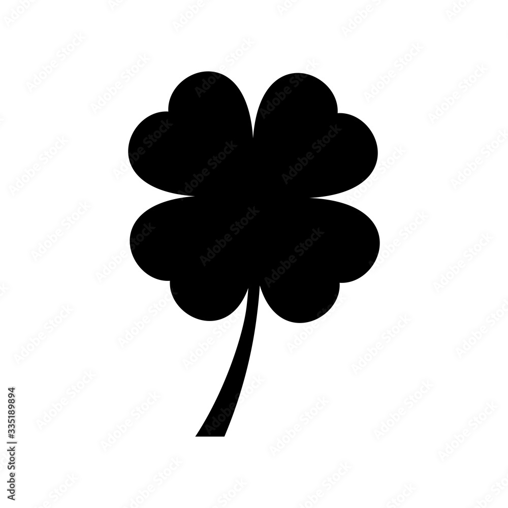 four leaf clover icon vector design template four leaf clover icon vector design template