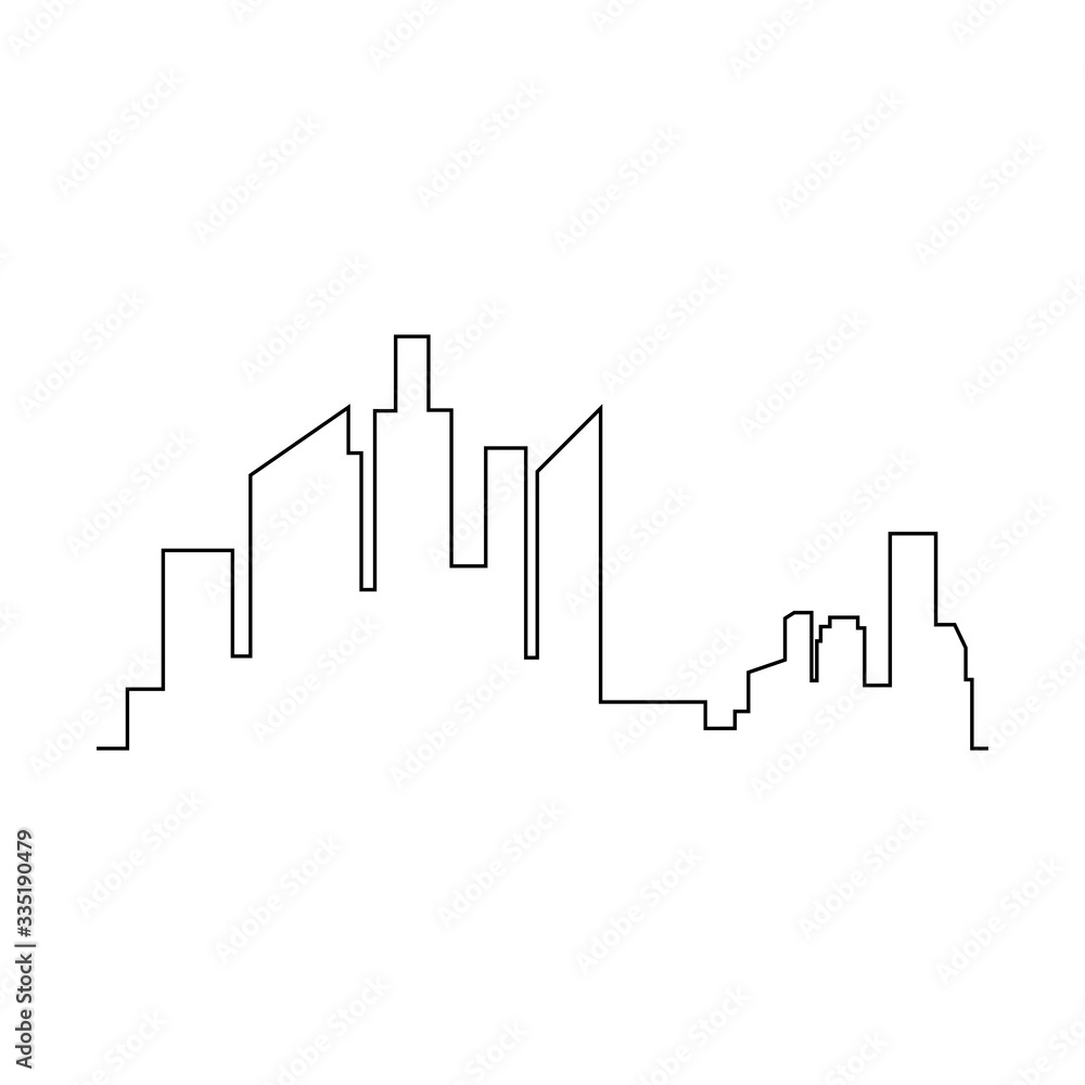 Modern City skyline . city silhouette. vector illustration in flat design Modern City skyline . city silhouette. vector illustration in flat design