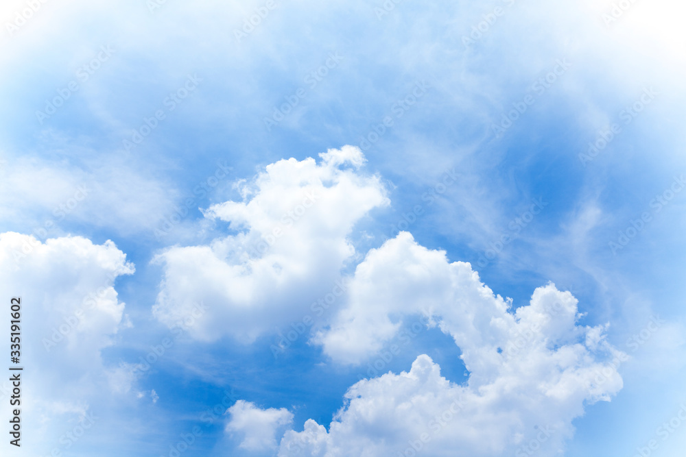 Obraz premium Beautiful blue sky clouds for background.