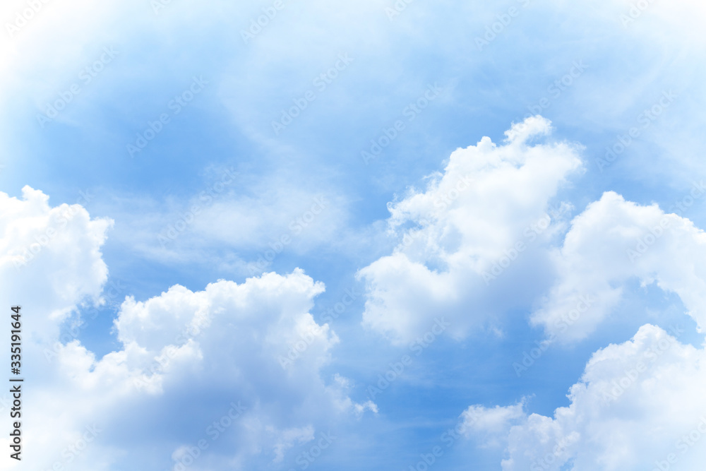 Obraz premium Beautiful blue sky clouds for background.