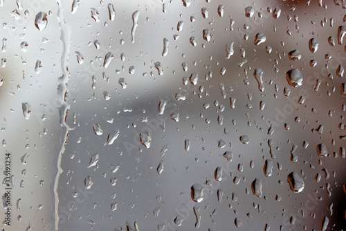 raindrops on glass texture abstract background
