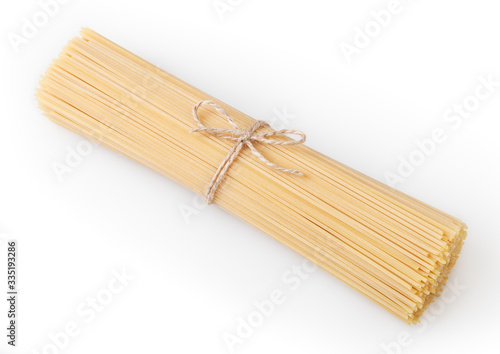 Bild auf Leinwand Spaghetti isolated on white background with clipping path