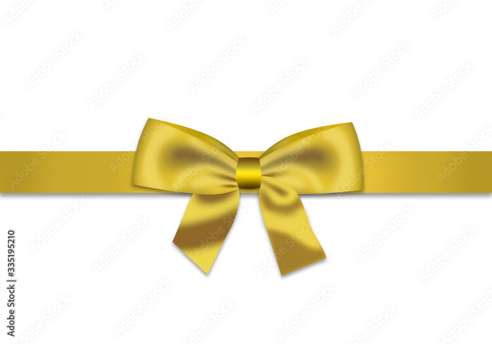 Golden ribbon isolated on white background. Golden ribbon isolated on white background.