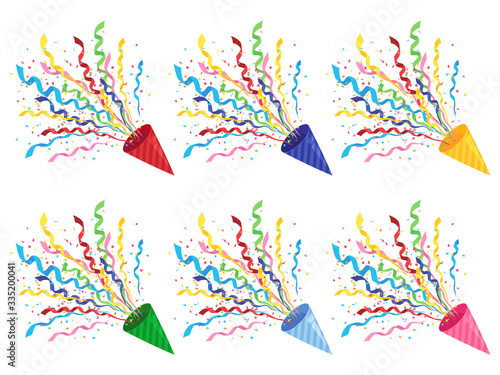 パーティークラッカー_フラット_6色