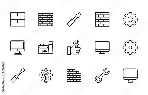 Icon set of productivity.