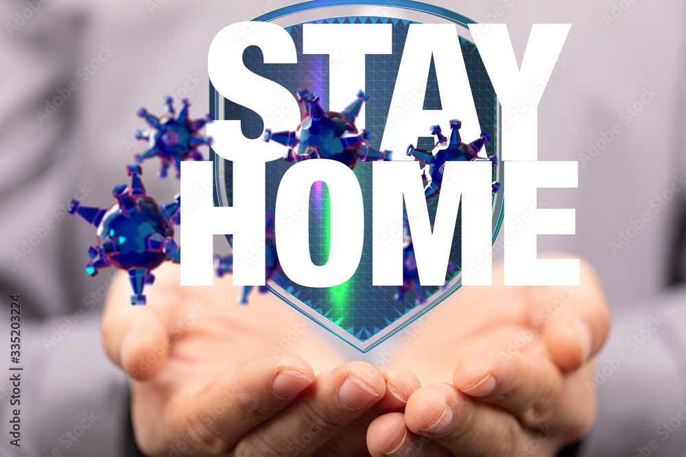 Stay home digital stay safe 3d. Stay home digital stay safe 3d.