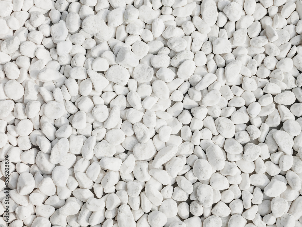 White Pebble stones texture background White Pebble stones texture background